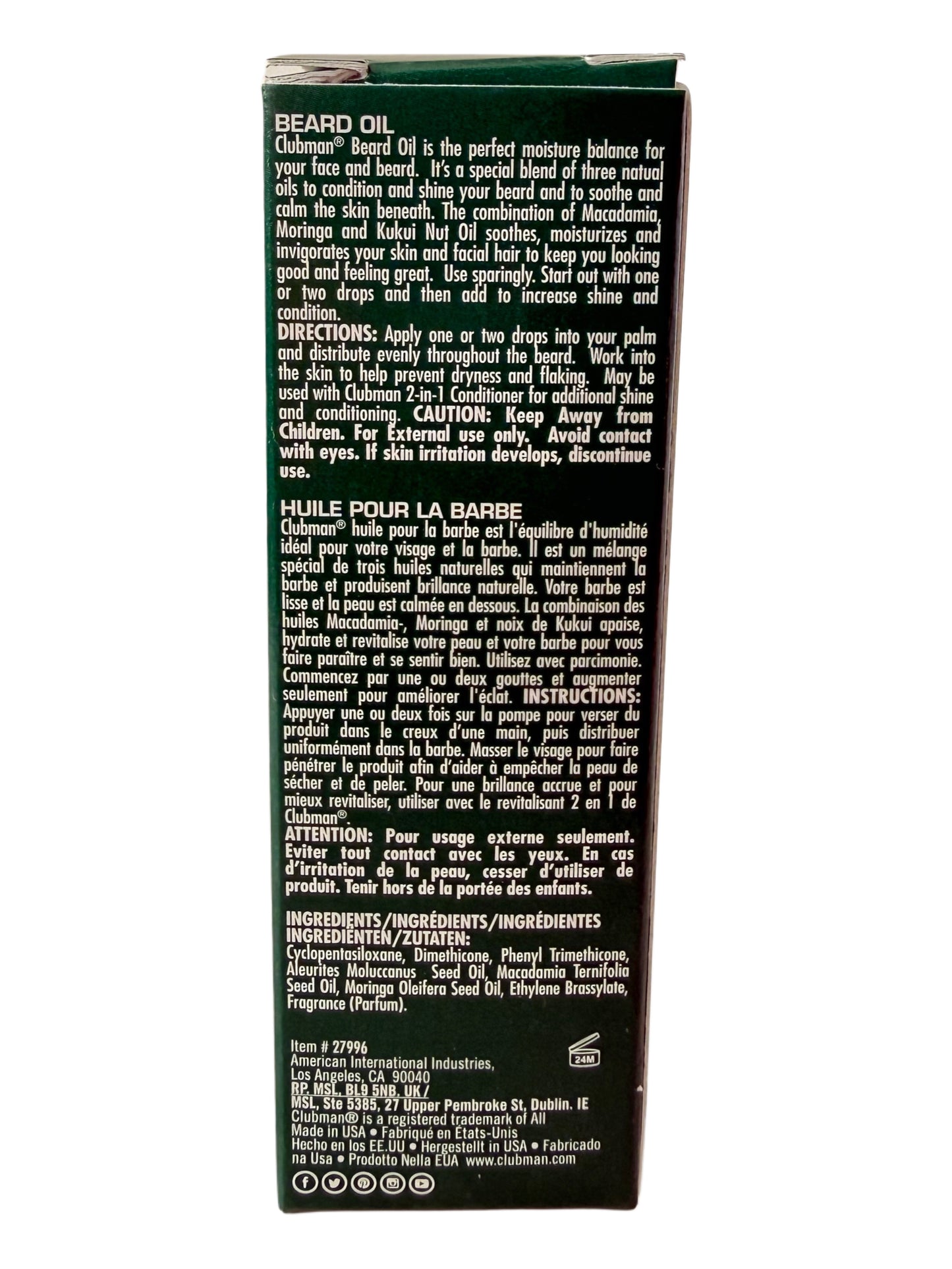 Clubman Pinaud Beard Oil