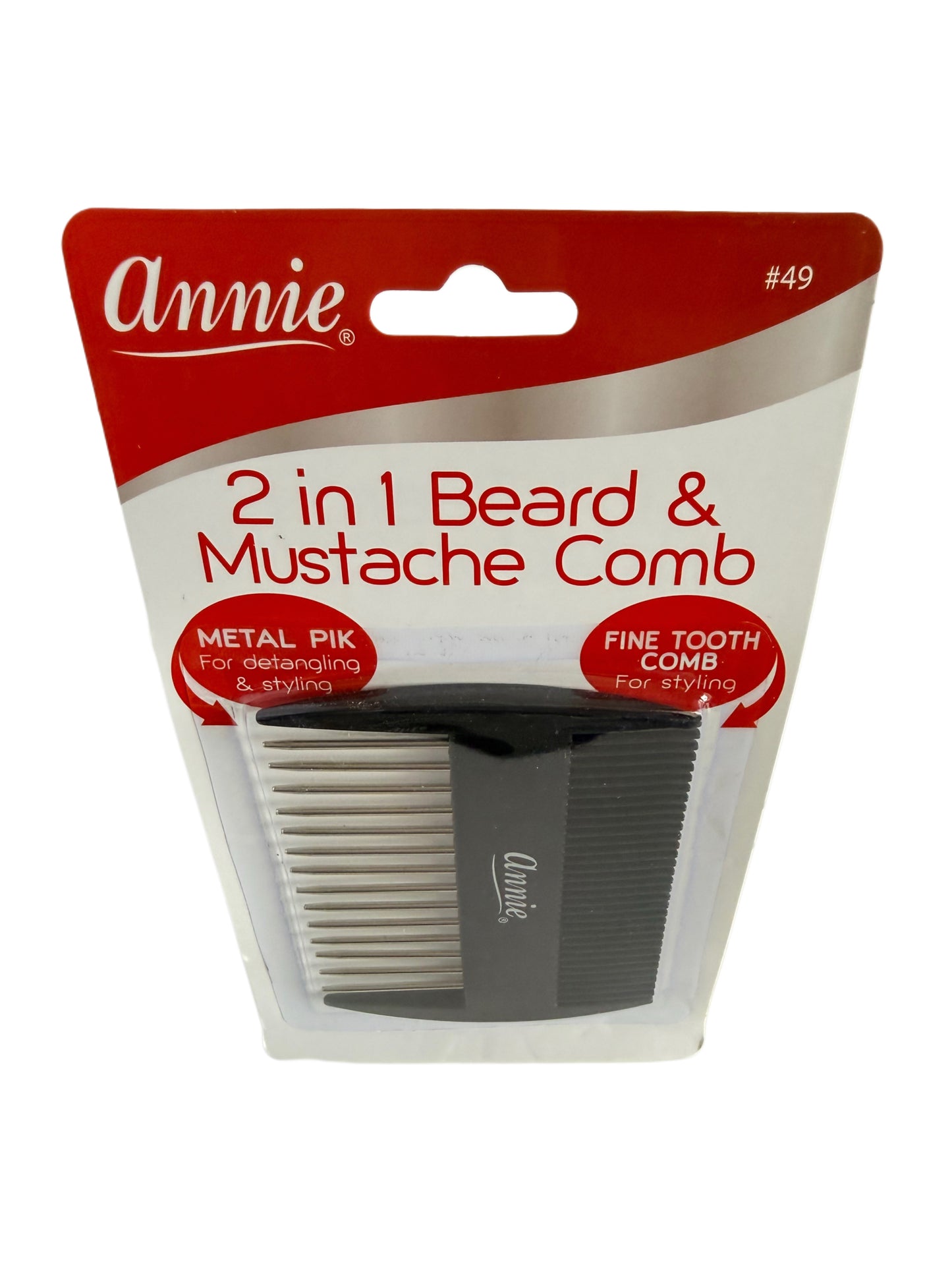 Annie 2 in 1 Beard & Mustache Comb