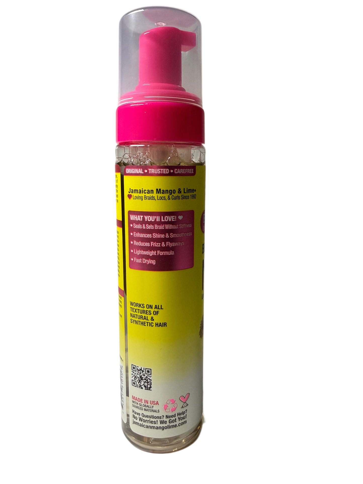 Jamaican Mango & Lime Braiding & Setting Mousse