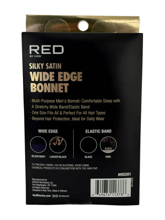 Men’s Silky Satin Bonnet- Wide Band