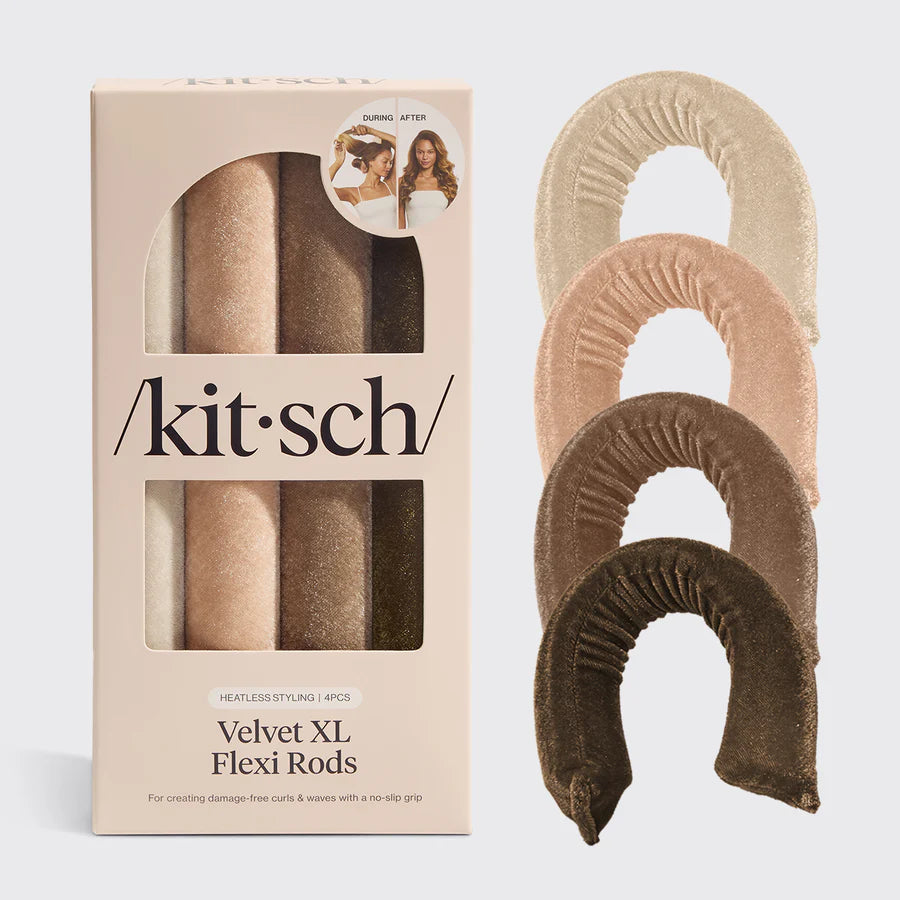 /kit•sch/ Velvet XL Flexi Rods-Eucalyptus 4pcs