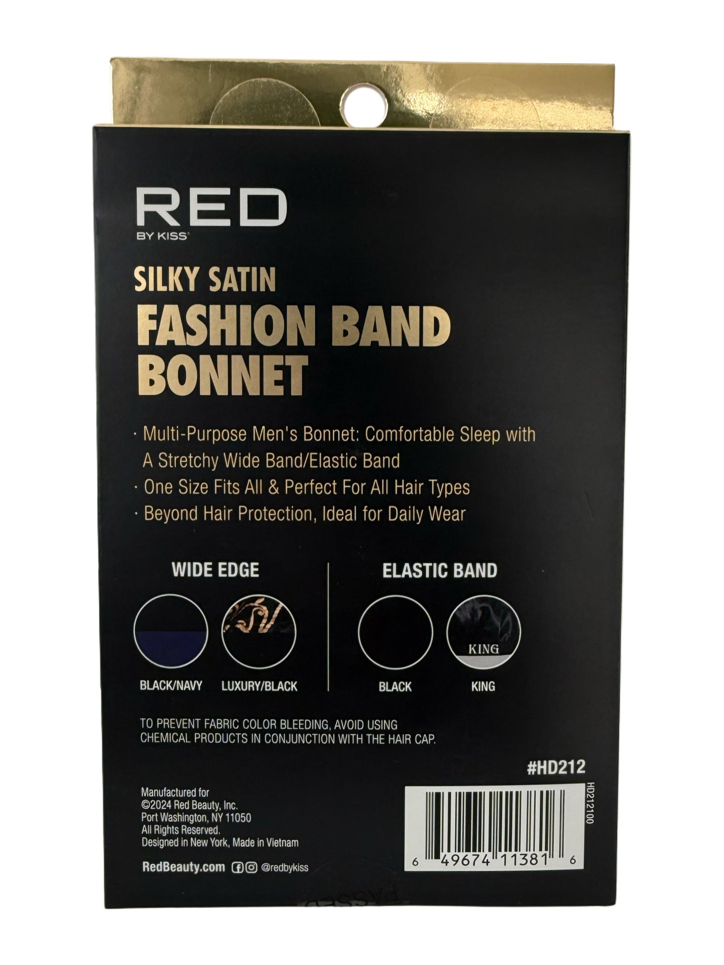 Men’s Silky Satin Bonnet- Fashion Band