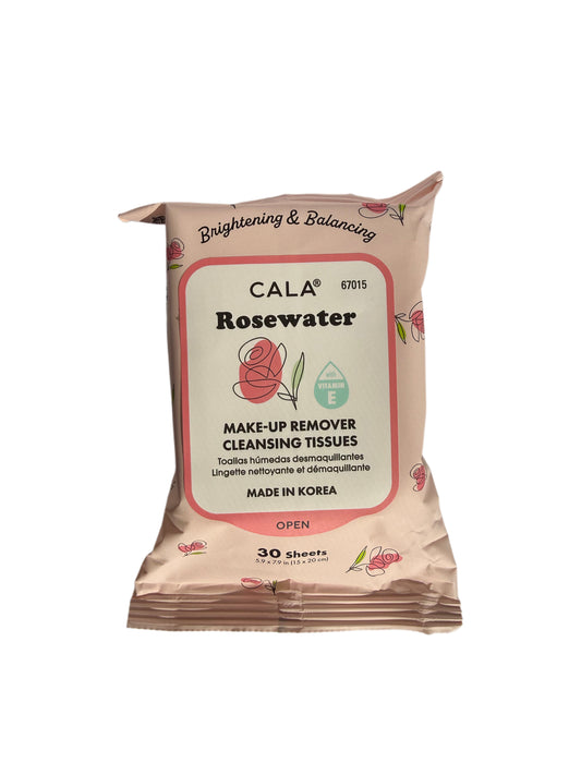 Cala Make-up Remover Cleansing Tissues- Rosewater