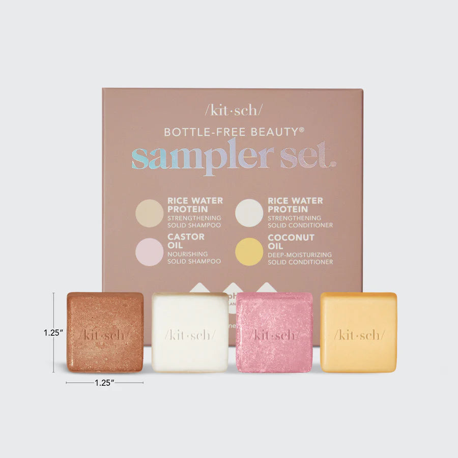 /kit•sch/ Bottle-Free Shampoo + Conditioner Mini Sampler Set